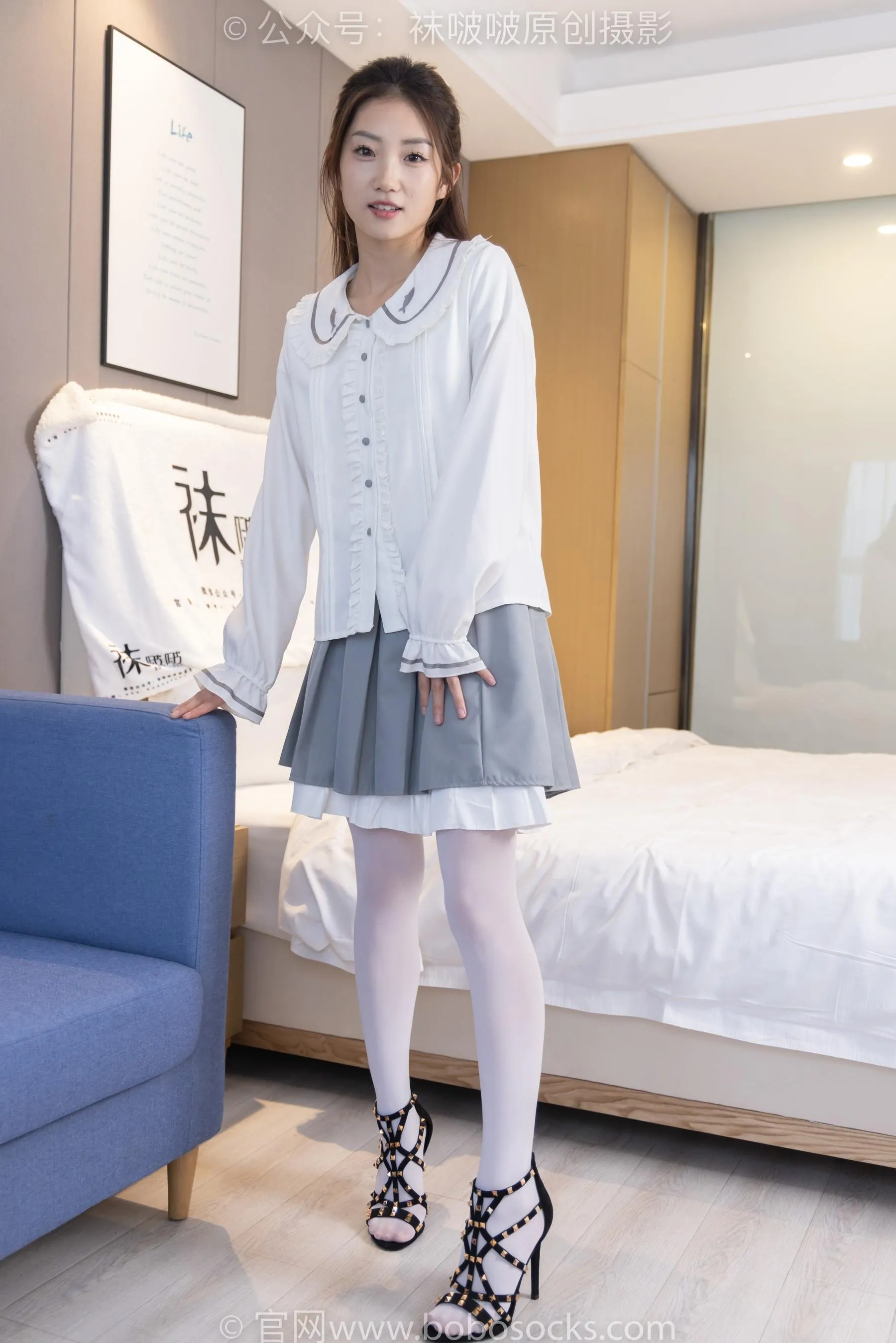 [BoBoSocks袜啵啵]NO.211 小沫-高跟鞋、厚白丝 [89P]插图6